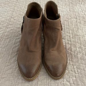 7.5 brown Sam Edelman booties worn one time